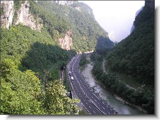 Canale di Brenta tra Primolano e Cismon del Grappa